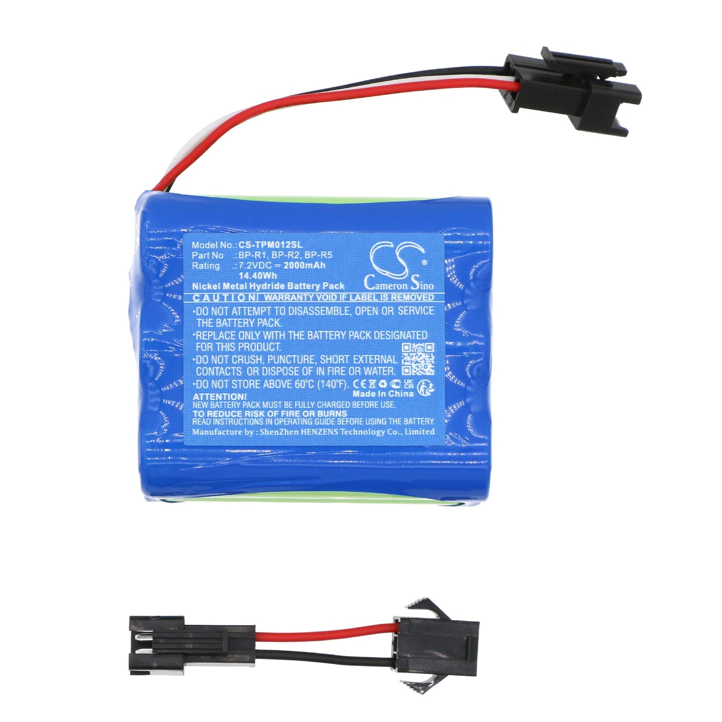 Replacement Battery for TEAC  R1 – DAB Digital – 2000mAh / 14.40Wh / 7.2V