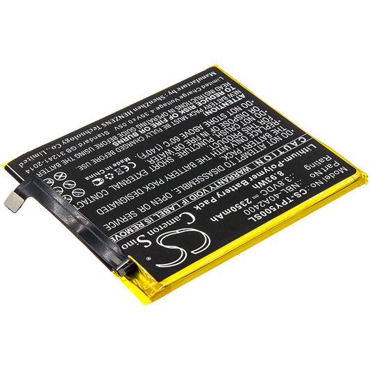 Replacement Battery for Neffos  TP804A – Mobile, SmartPhone – 2350mAh / 8.93Wh / 3.8V