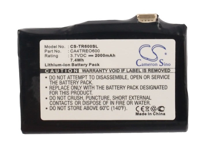 Replacement Battery for Palm  Treo 600 – Mobile, SmartPhone – 2000mAh / 7.4Wh / 3.7V