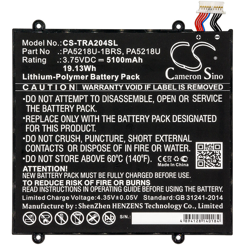 Replacement Battery for Toshiba Excite A204 – Tablet – 5100mAh / 3.75V - image 3