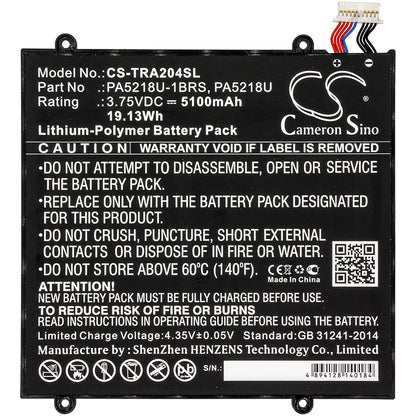 Replacement Battery for Toshiba Excite A204 – Tablet – 5100mAh / 3.75V - image 3