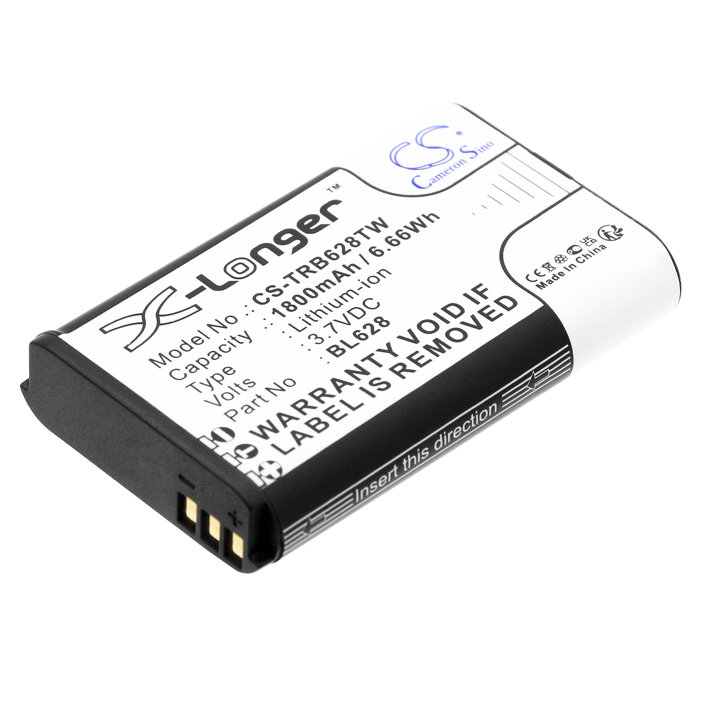 Replacement Battery for Retevis RB628 – Two-Way Radio – 1800mAh / 3.7V - image 1