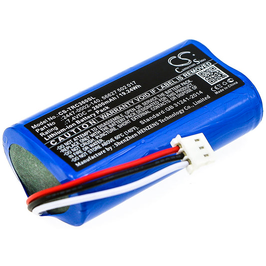 Replacement Battery for Trilithic 360 DSP – Equipment, Survey, Test – 2600mAh / 7.4V