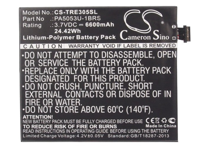 Replacement Battery for Toshiba Excite 10 – Tablet – 6600mAh / 3.7V - image 5