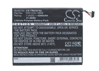 Replacement Battery for Toshiba Excite Pro – Tablet – 4200mAh / 7.4V - image 1