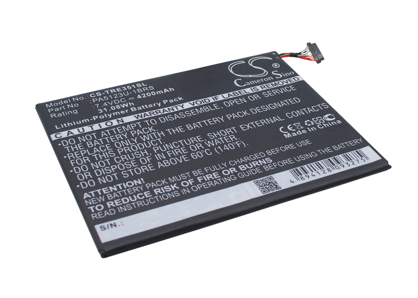 Replacement Battery for Toshiba Excite Pro – Tablet – 4200mAh / 7.4V - image 2