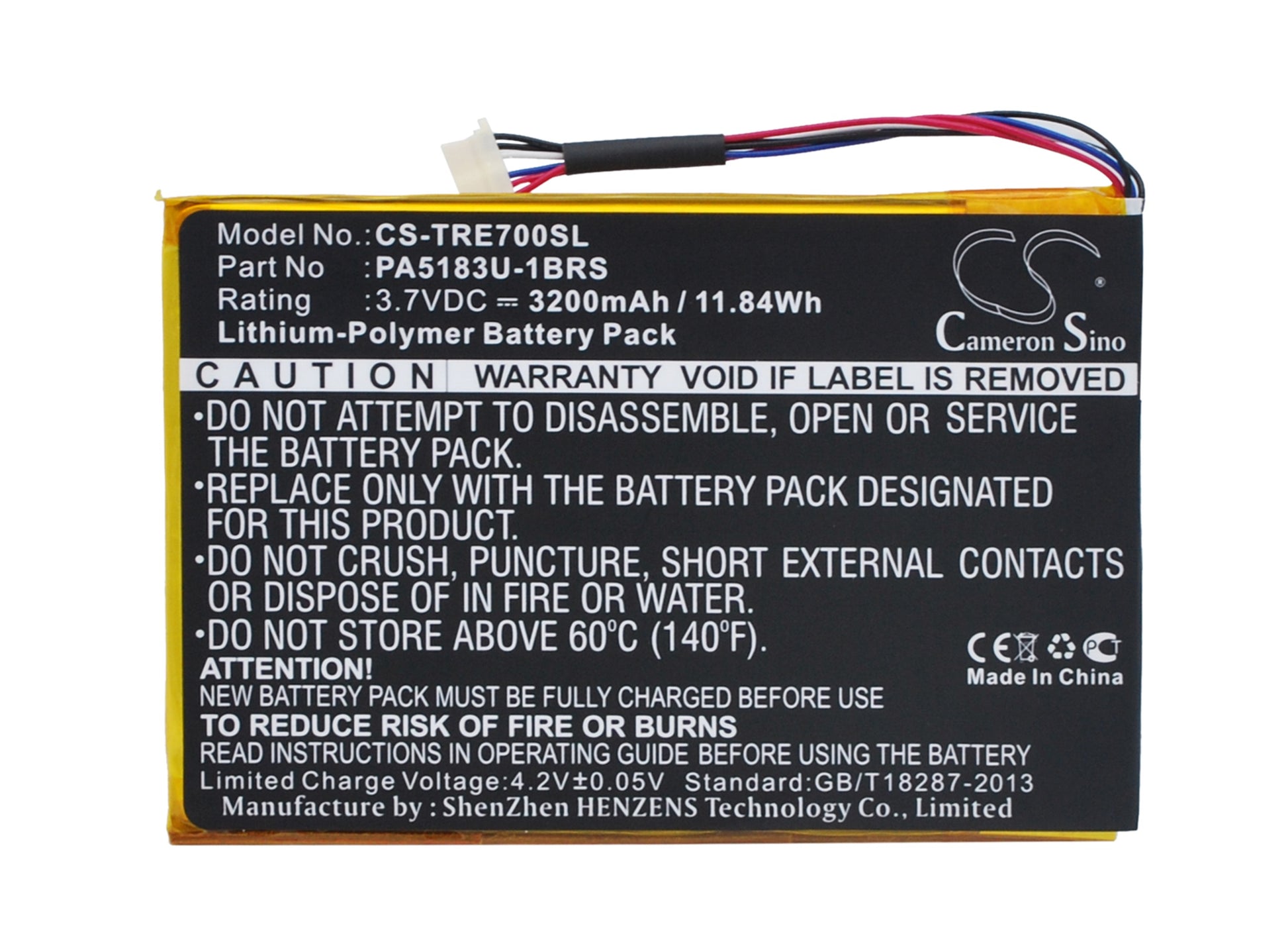 Replacement Battery for Toshiba Excite Go Mini 7 – Tablet – 3200mAh / 3.7V - image 5