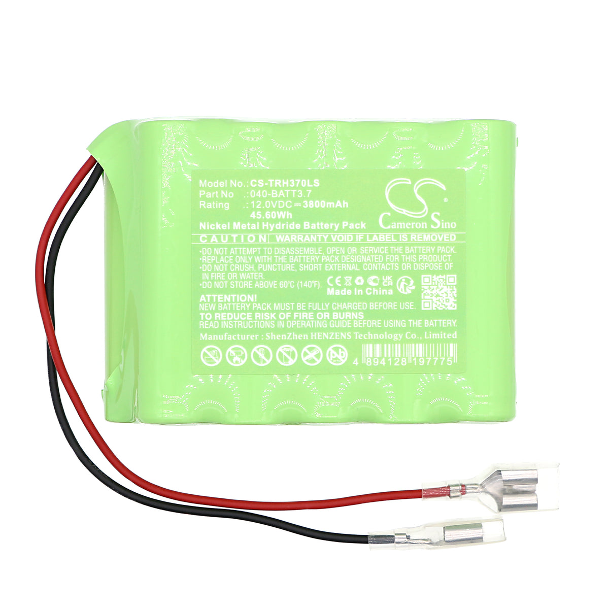 Replacement Battery for Trail Tech 040-BATT3.7 – Bicycles Flashlights – 3800mAh / 12V