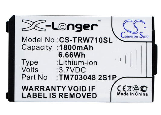 Replacement Battery for Tritton Warhead 7.1 – Wireless Headset – 1800mAh / 3.7V