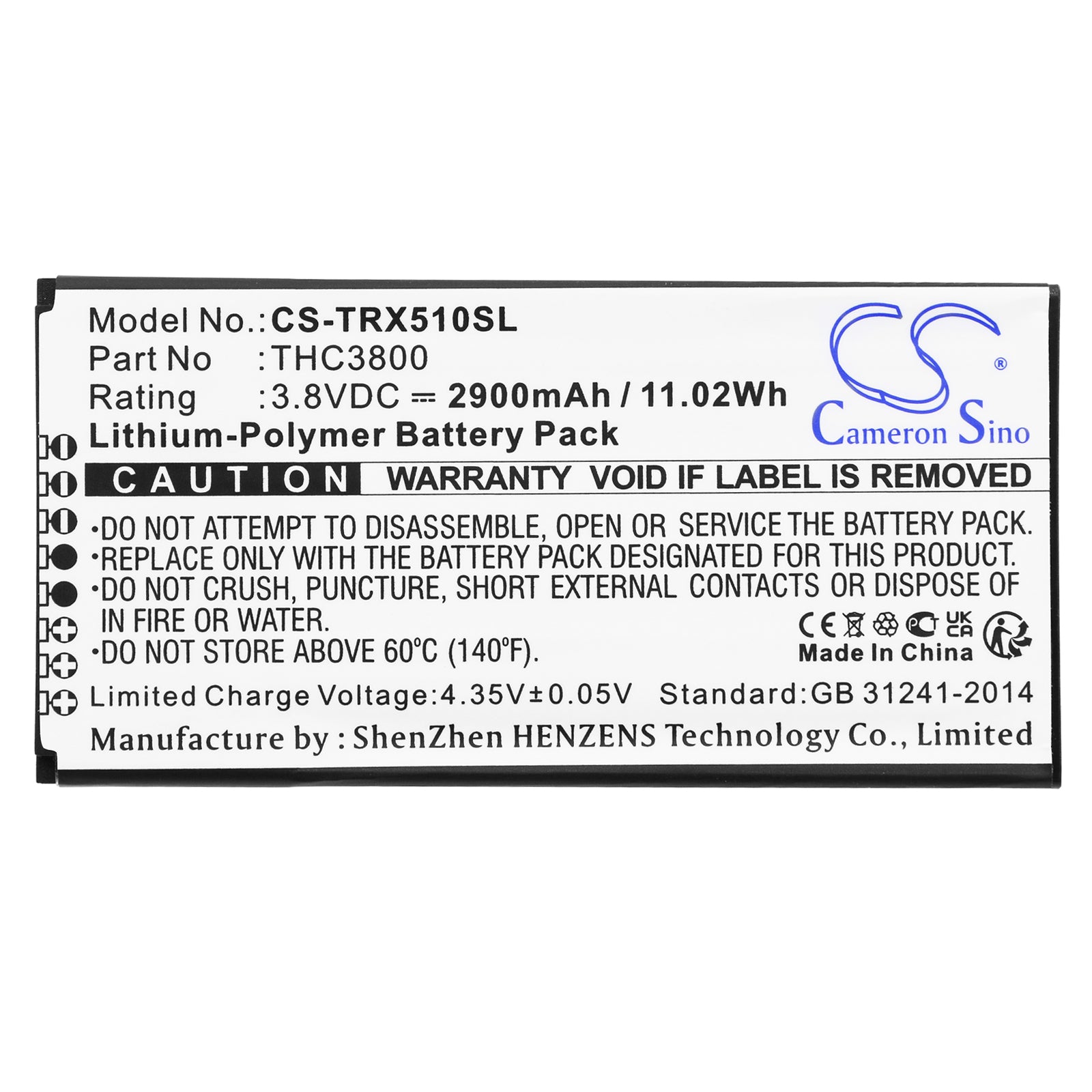 Replacement Battery for Thuraya X5-Touch – Satellite Phone – 2900mAh / 3.8V - image 3