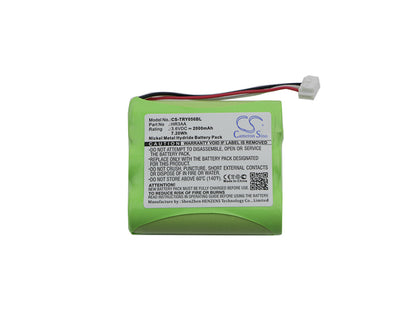 Replacement Battery for Tyro TY 55.00.56 – Crane Remote Control – 2000mAh / 3.6V - image 3