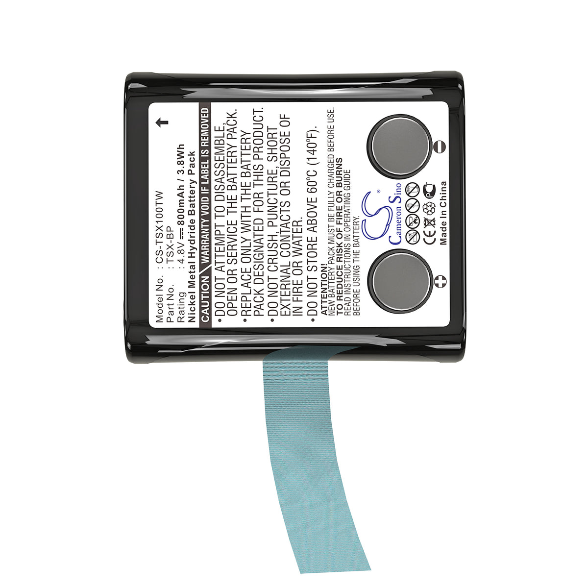 Replacement Battery for TriSquare TSX100 – Two-Way Radio – 800mAh / 4.8V
