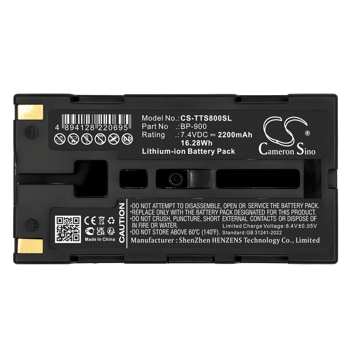 Replacement Battery for TOA TS-800 – Communication & Conferencing – 2200mAh / 7.4V