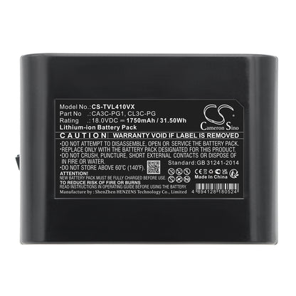 Replacement Battery for Toshiba | Midea CL410AC – Vacuum – 1750mAh / 18V