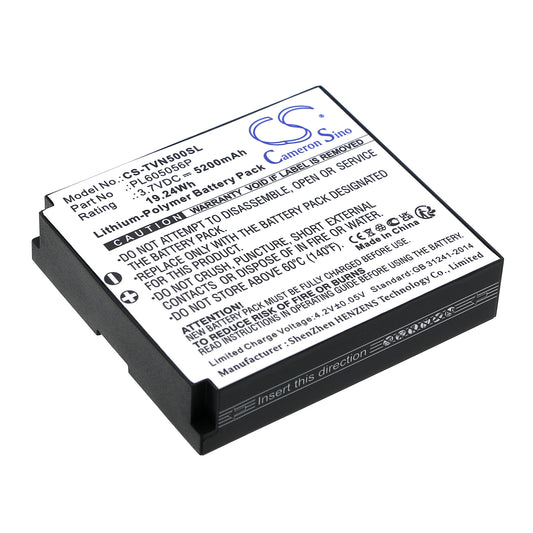 Replacement Battery for TwoNav Aventura 500 – GPS, Navigator – 5200mAh / 3.7V
