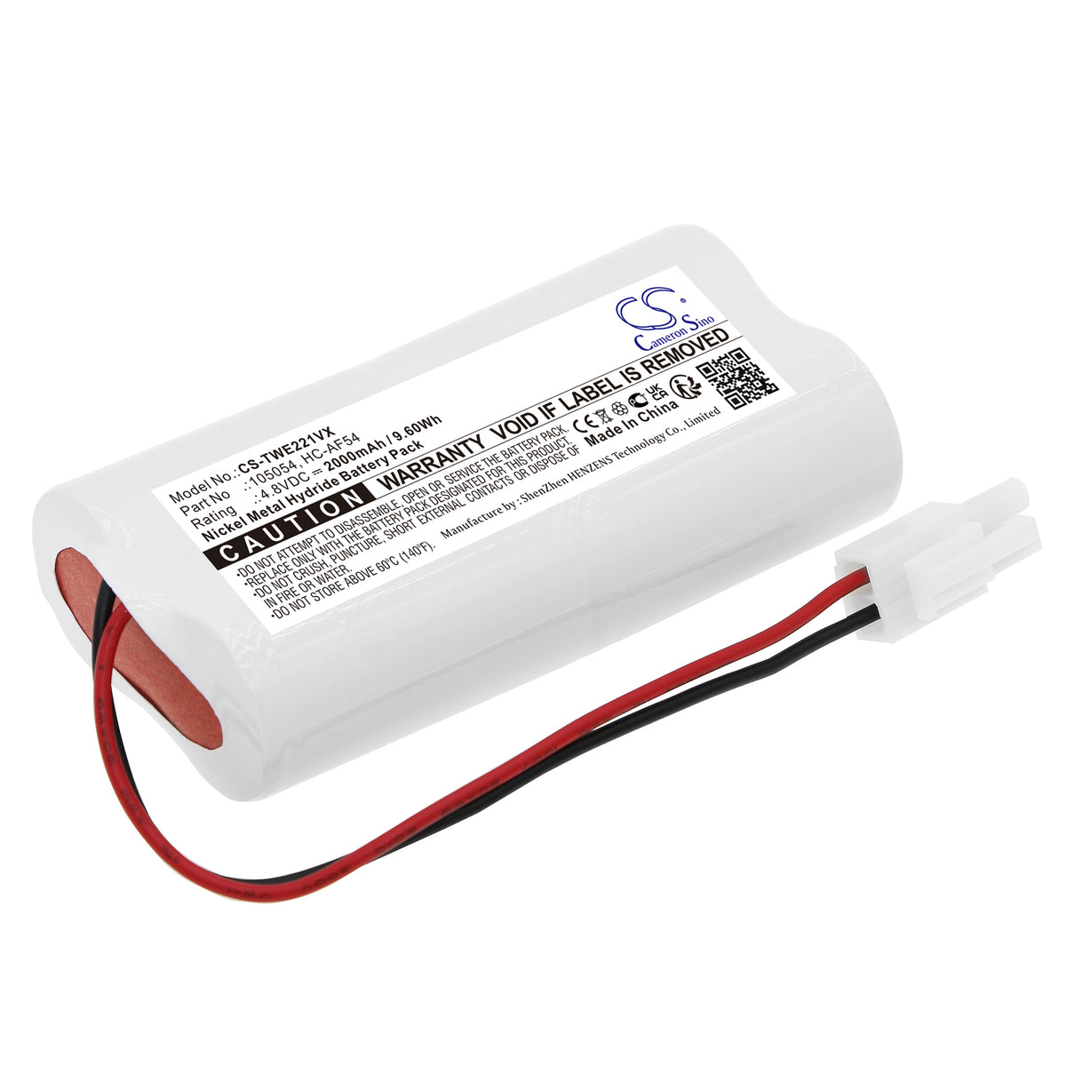 Replacement Battery for Twinbird HC-E221 – Vacuum – 2000mAh / 4.8V
