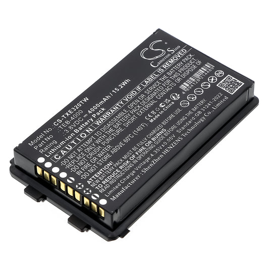 Replacement Battery for Telox TE320 – Two-Way Radio – 4000mAh / 3.8V