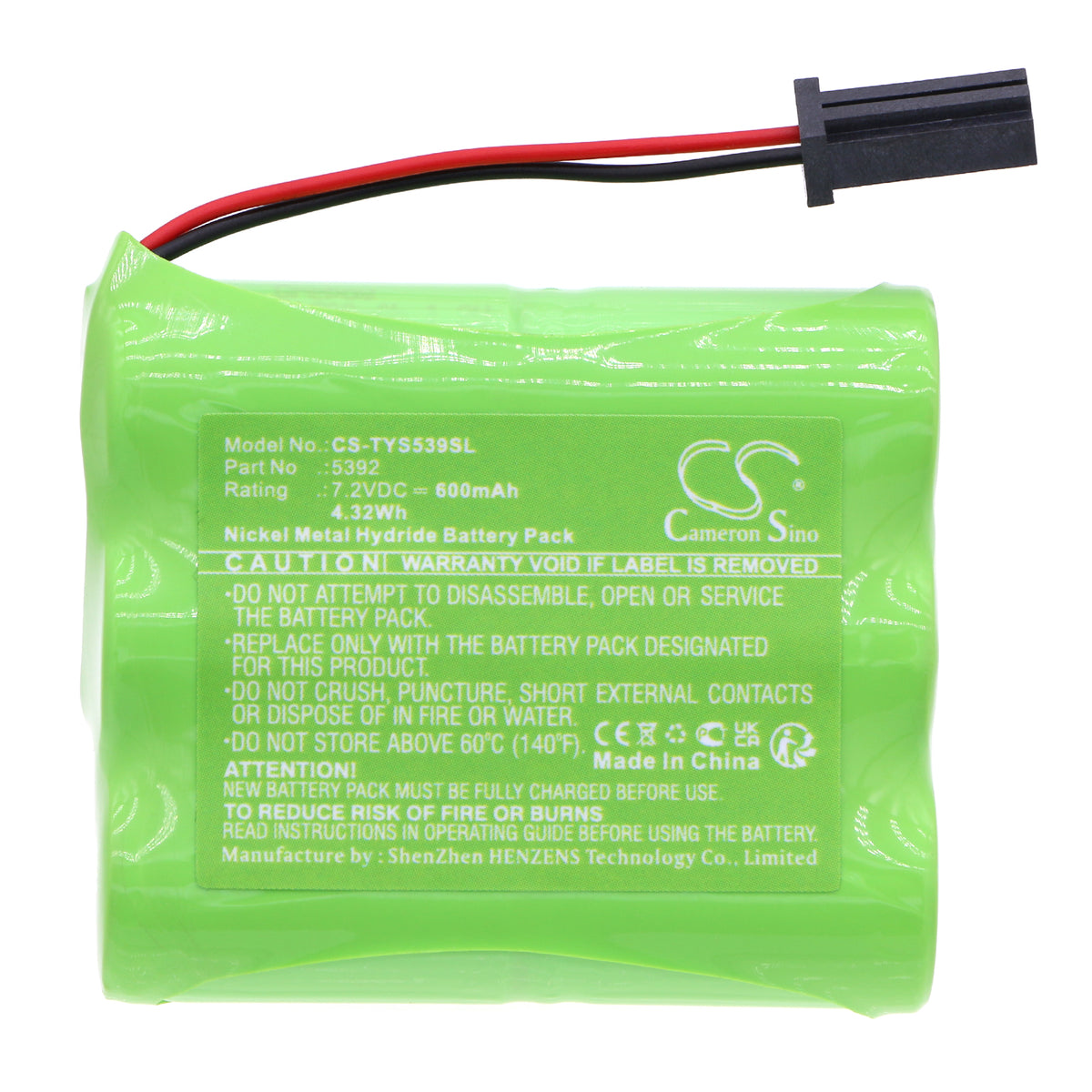 Replacement Battery for Toyota Alarm Sounder – Siren Alarm – 600mAh / 7.2V