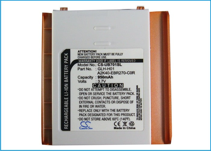 Replacement Battery for Gigabyte  gSmart i – Mobile, SmartPhone – 950mAh / 3.52Wh / 3.7V