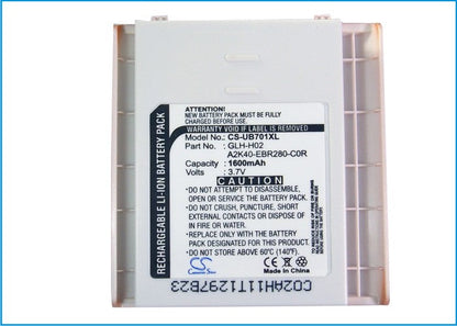 Replacement Battery for Gigabyte  gSmart i – Mobile, SmartPhone – 1600mAh / 5.92Wh / 3.7V