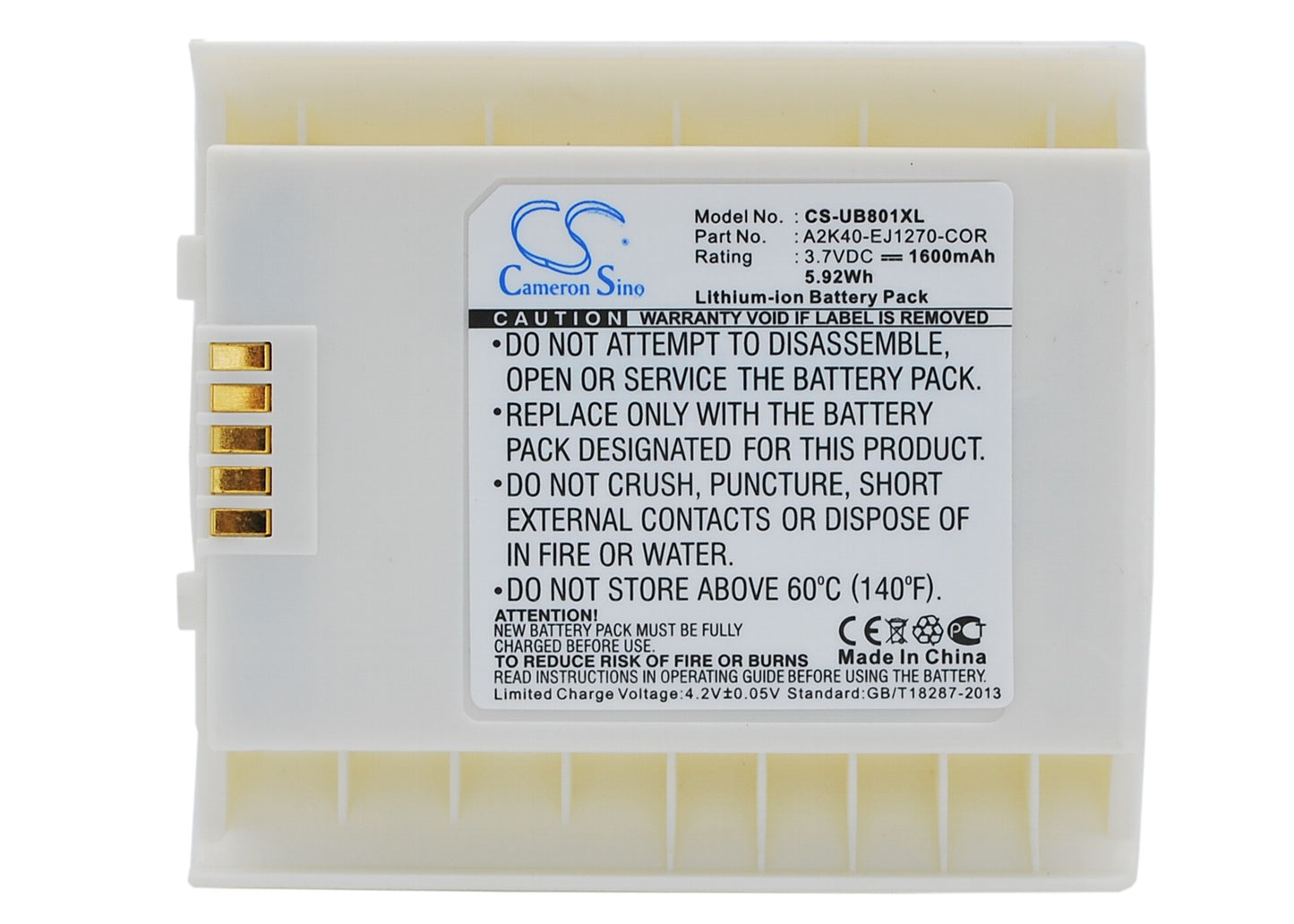 Replacement Battery for Gigabyte gSmart i300 – Mobile, SmartPhone – 1600mAh / 3.7V - image 5