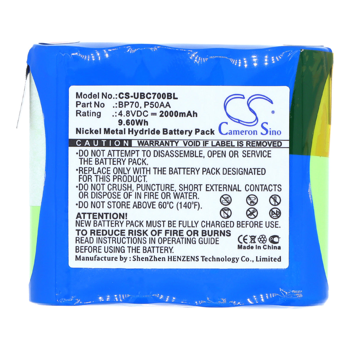 Replacement Battery for Uniden Bearcat BC70XLT – Barcode Scanner – 2000mAh / 4.8V