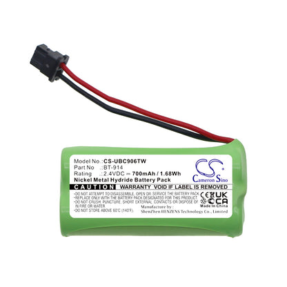 Replacement Battery for Uniden  BC906W – Two-Way Radio – 700mAh / 1.68Wh / 2.4V
