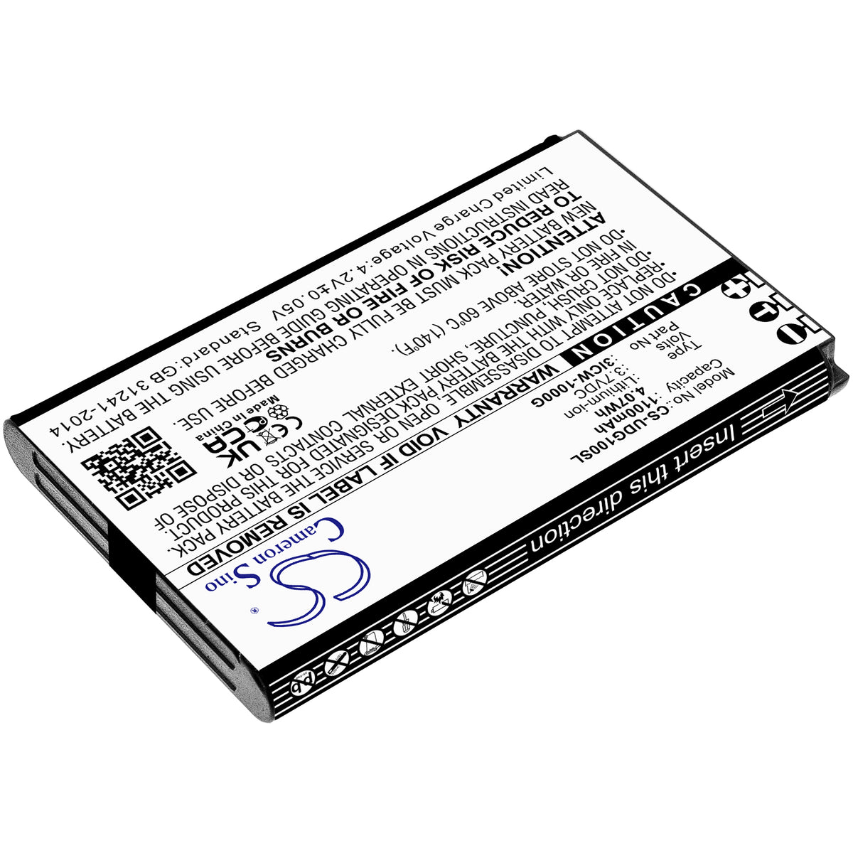 Replacement Battery for UniData | Incom ICW-1000G – VoIP Phone – 1100mAh / 3.7V