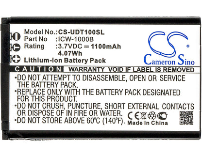 Replacement Battery for Incom | UniData ICW-1000B – Cordless Phone – 1100mAh / 3.7V