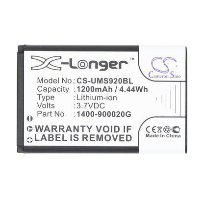 Replacement Battery for Unitech MS920 – Barcode Scanner – 1200mAh / 3.7V