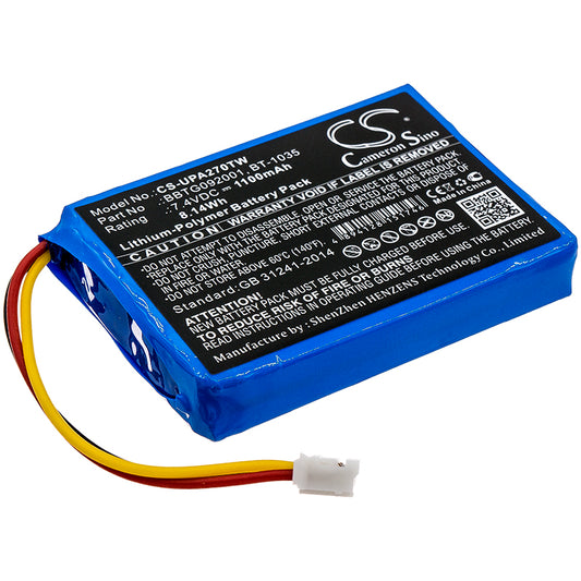 Replacement Battery for Uniden Atlantis 270 – Two-Way Radio – 1100mAh / 7.4V