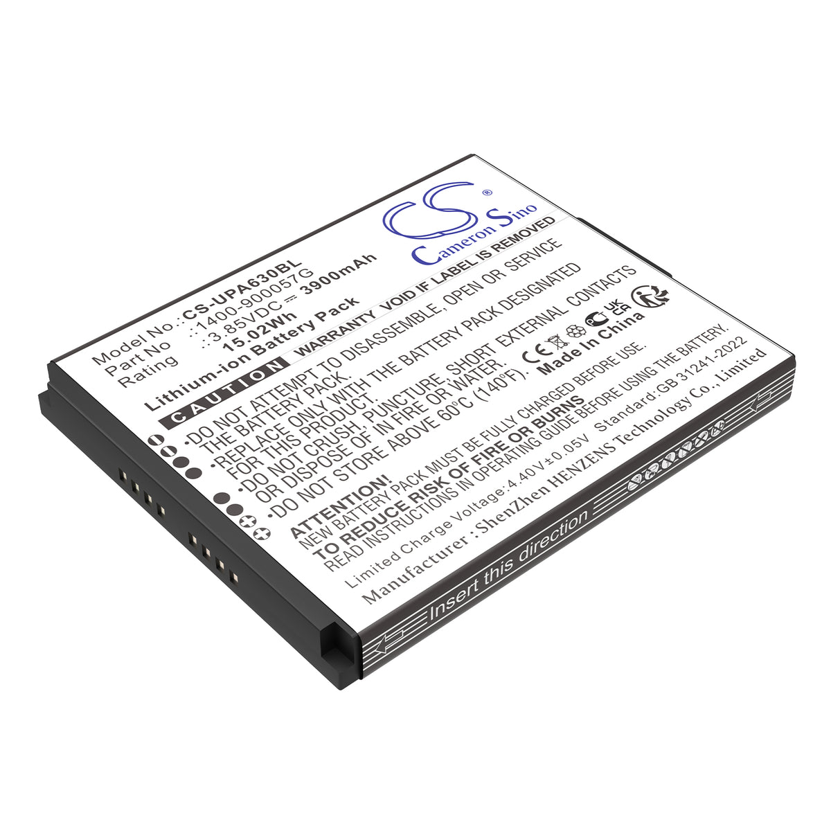 Replacement Battery for Unitech EA630 – Barcode Scanner – 3900mAh / 3.85V