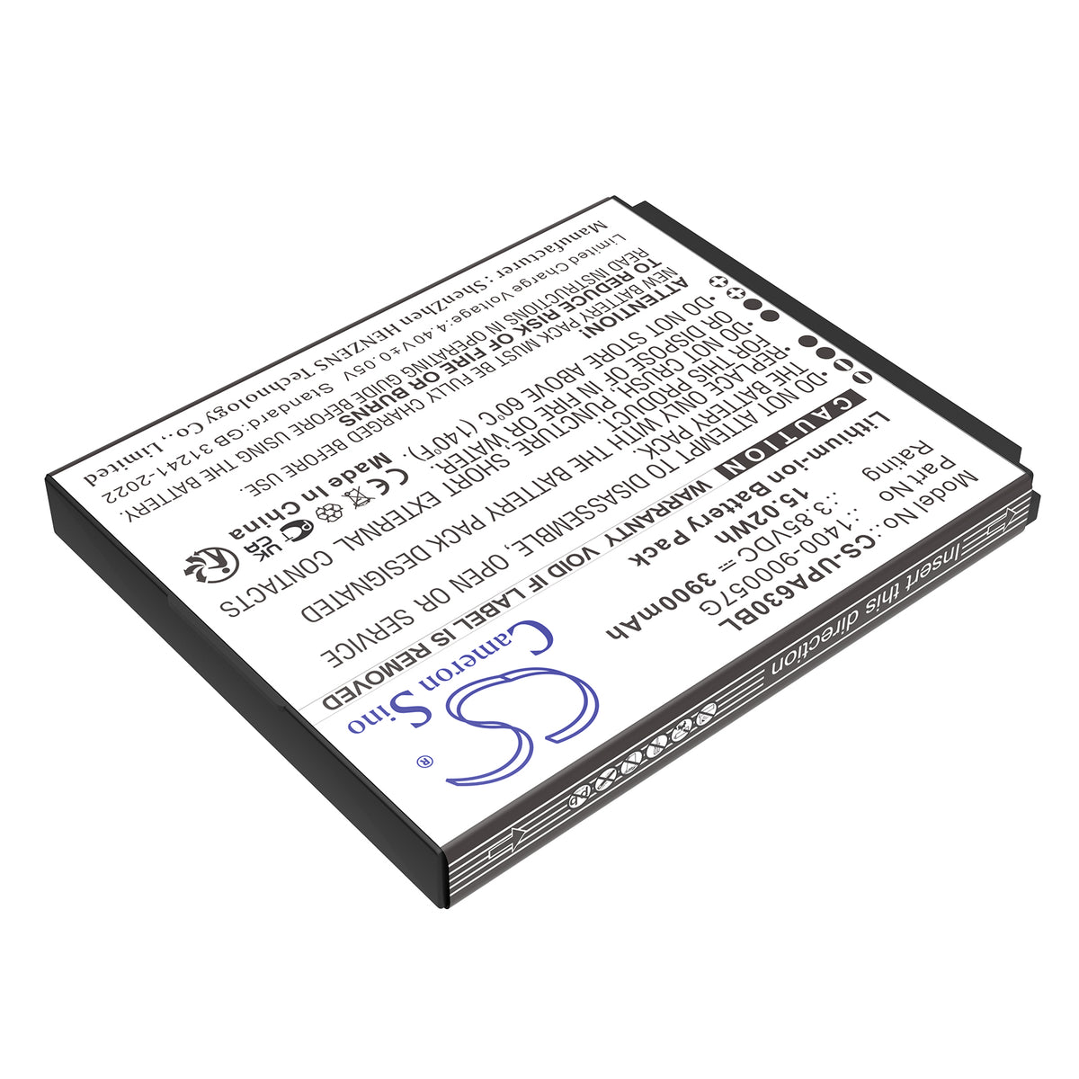 Replacement Battery for Unitech EA630 – Barcode Scanner – 3900mAh / 3.85V