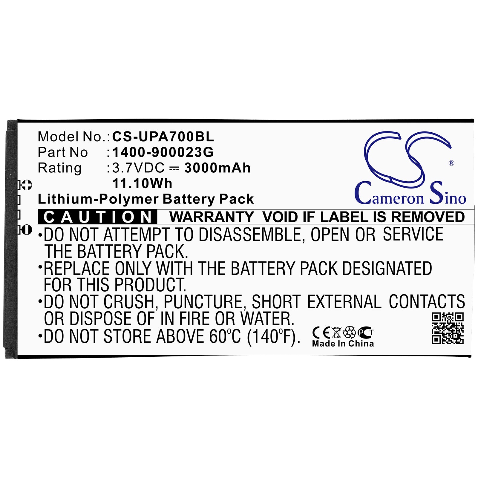 Replacement Battery for Unitech | Wasp PA700 – Barcode Scanner – 3000mAh / 3.7V - image 3