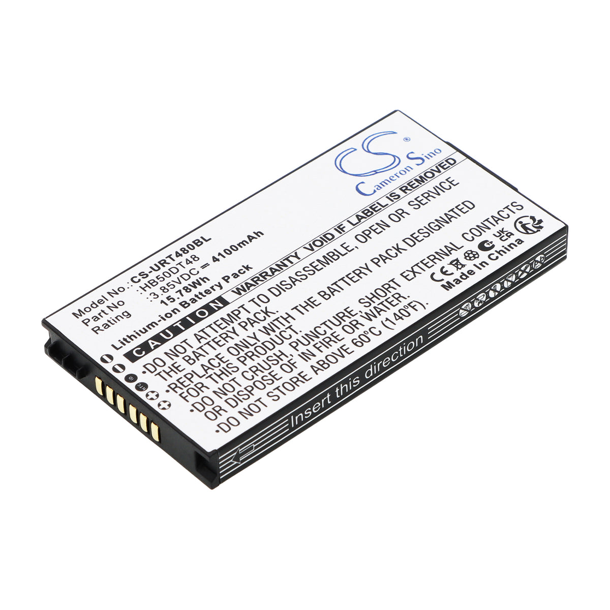 Replacement Battery for Urovo CT48 – Barcode Scanner – 4100mAh / 3.85V