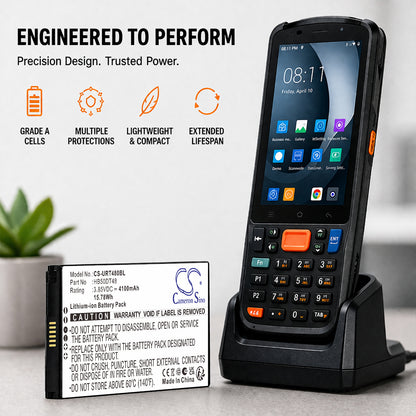 Replacement Battery for Urovo CT48 – Barcode Scanner – 4100mAh / 3.85V