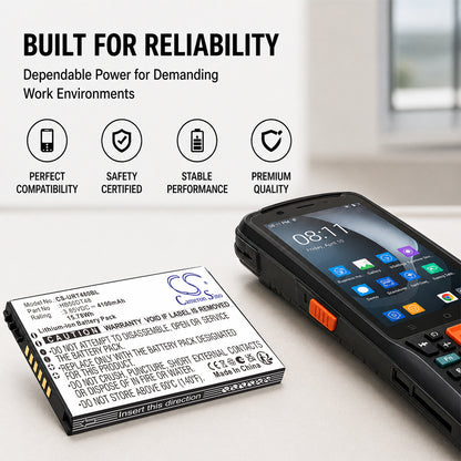 Replacement Battery for Urovo CT48 – Barcode Scanner – 4100mAh / 3.85V