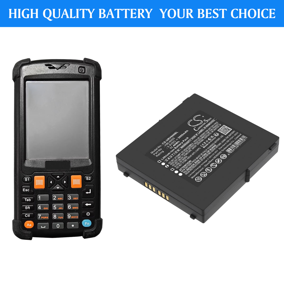 Replacement Battery for Urovo i6080 – Barcode Scanner – 3000mAh / 3.8V