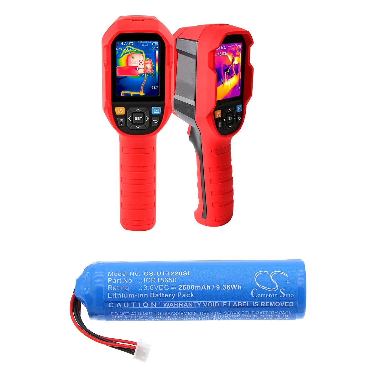 Replacement Battery for UNI-T UTi220B – Thermal Camera – 2600mAh / 3.6V