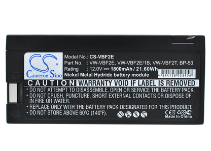 Replacement Battery for Marantz  CV-B800 – Camera – 1800mAh / 21.60Wh / 12.0V