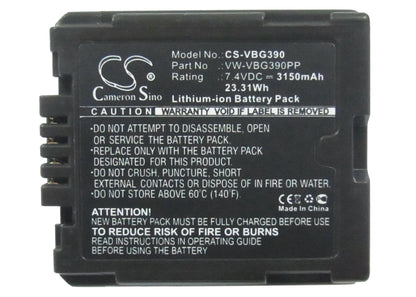 Replacement Battery for Panasonic AG-HMC40 – Camera – 3150mAh / 7.4V