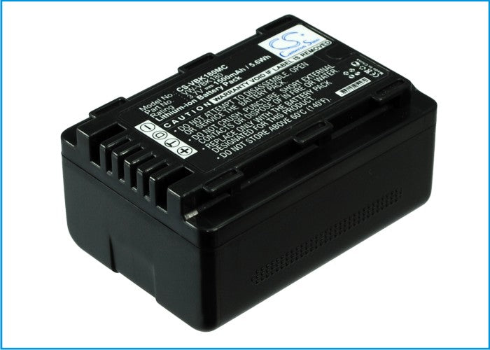Replacement Battery for Panasonic  HC-V10 – Camera – 1500mAh / 3.7V