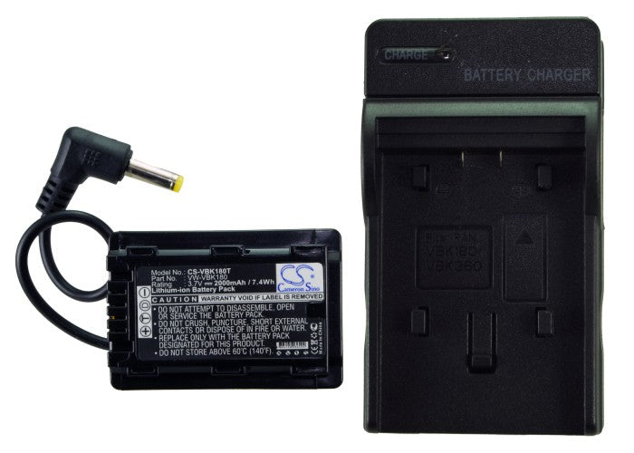 Replacement Battery for Panasonic SDR-H85 – Camera – 2000mAh / 3.7V