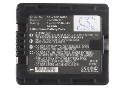 Replacement Battery for Panasonic HDC-TM900 – Camera – 3300mAh / 7.4V