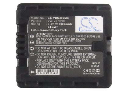 Replacement Battery for Panasonic  HC-X900 – Camera – 3300mAh / 24.42Wh / 7.4V
