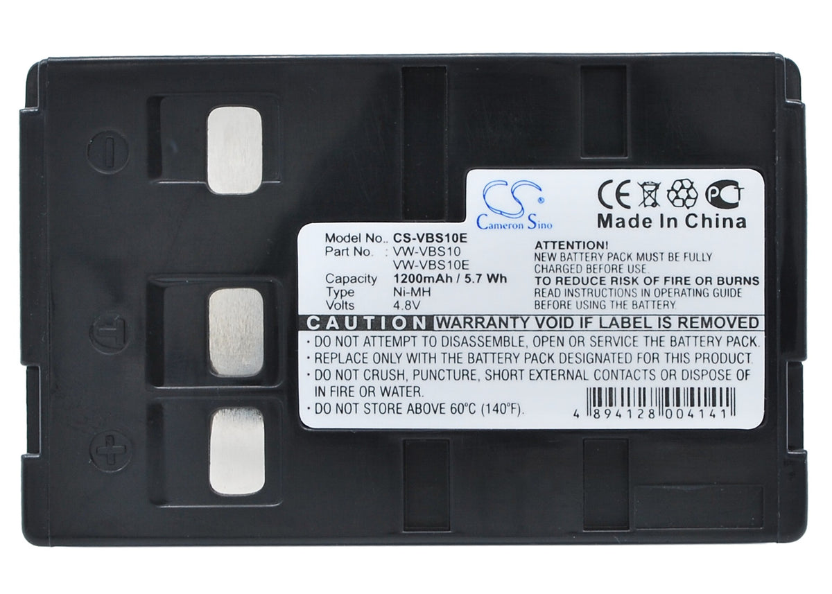 Replacement Battery for Panasonic | Blaupunkt NV-A1 – Camera – 1200mAh / 4.8V