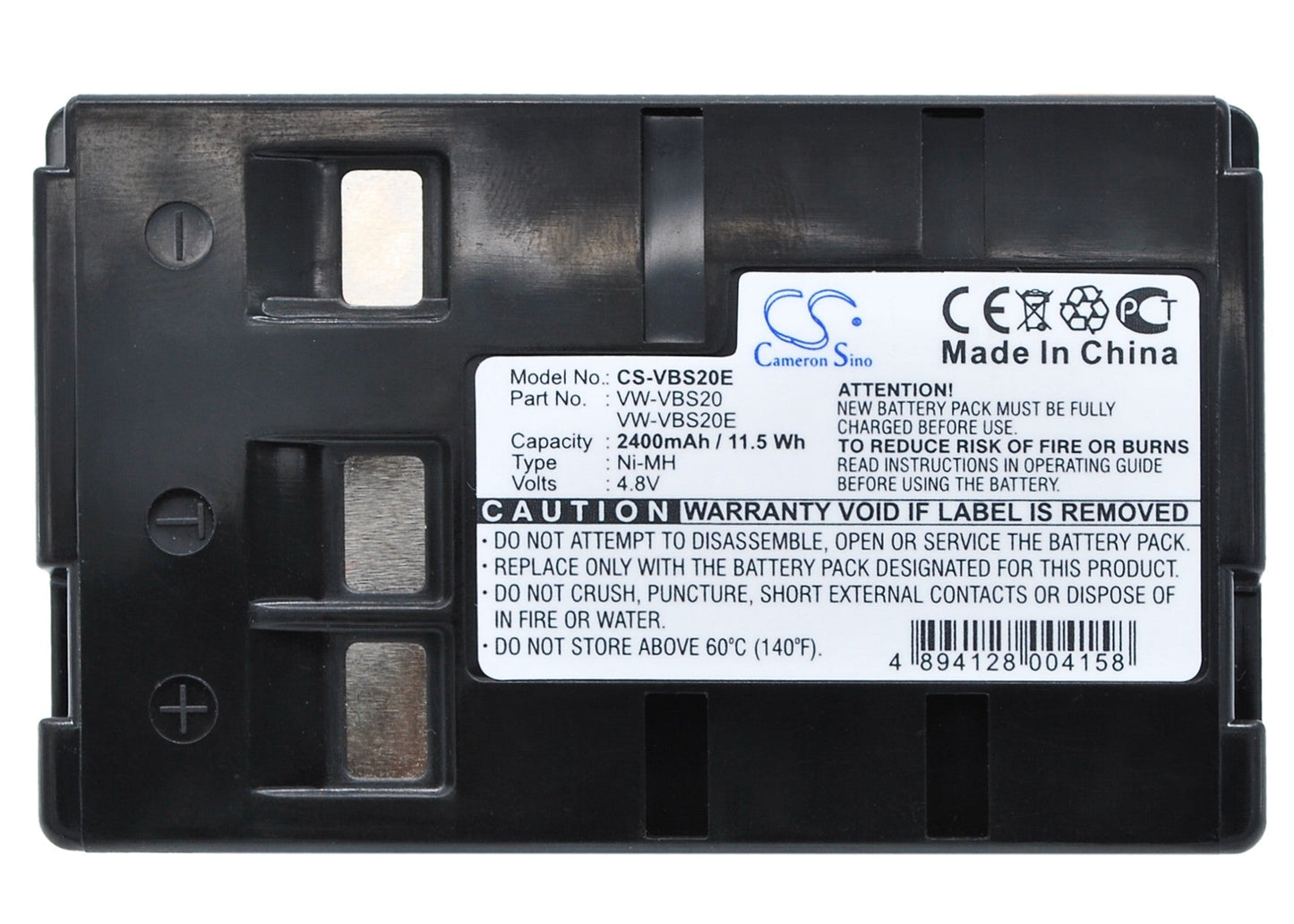Replacement Battery for Blaupunkt  SCR-250 – Camera – 2400mAh / 11.52Wh / 4.8V
