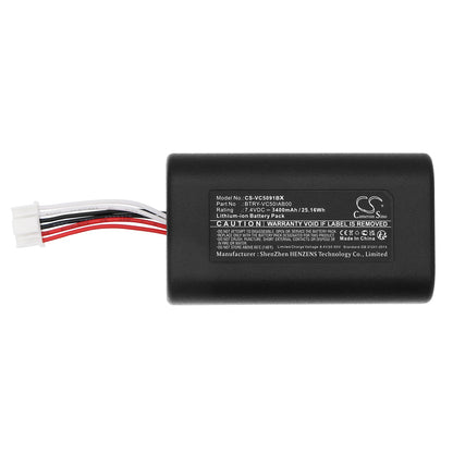 Replacement Battery for Symbol  VC5090 – Barcode Scanner – 3400mAh / 25.16Wh / 7.4V