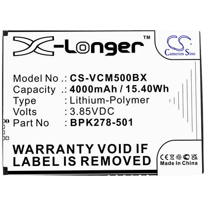 Replacement Battery for VeriFone CM5 – Payment Terminal – 4000mAh / 3.85V
