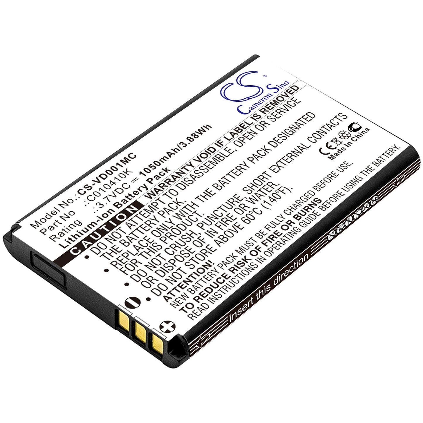 Replacement Battery for Contour  2350 – Camera – 1050mAh / 3.89Wh / 3.7V